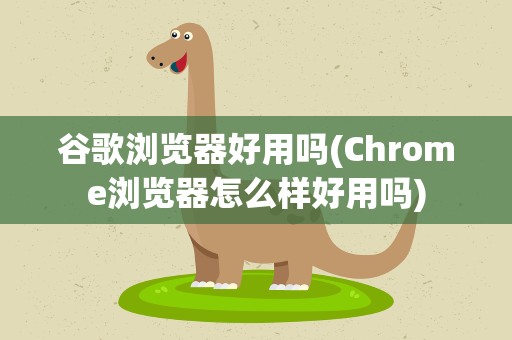 谷歌浏览器好用吗(Chrome浏览器怎么样好用吗)