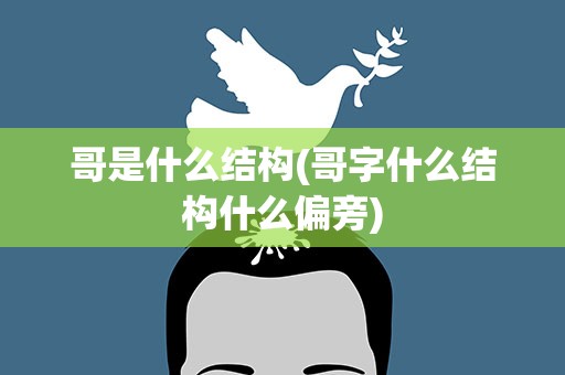 哥是什么结构(哥字什么结构什么偏旁)
