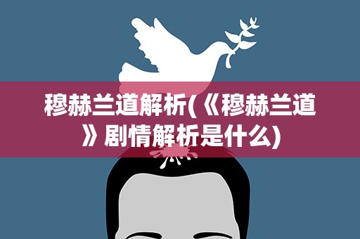 穆赫兰道解析(《穆赫兰道》剧情解析是什么)