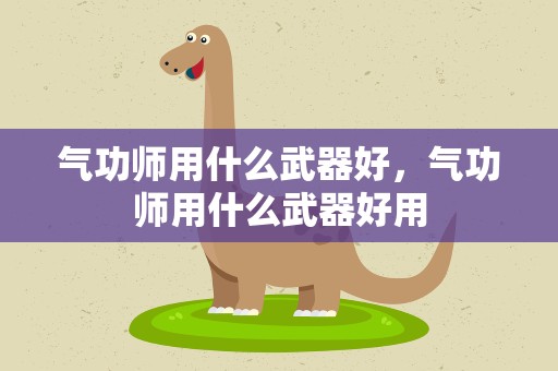 气功师用什么武器好，气功师用什么武器好用