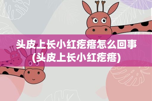 头皮上长小红疙瘩怎么回事(头皮上长小红疙瘩)