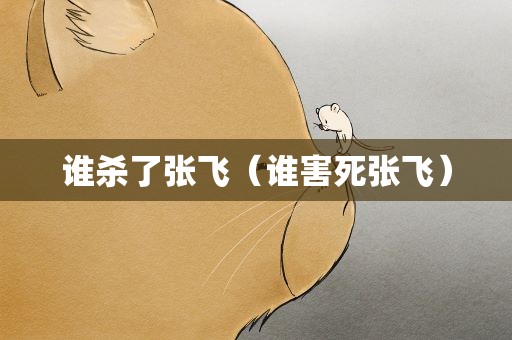 谁杀了张飞（谁害死张飞）