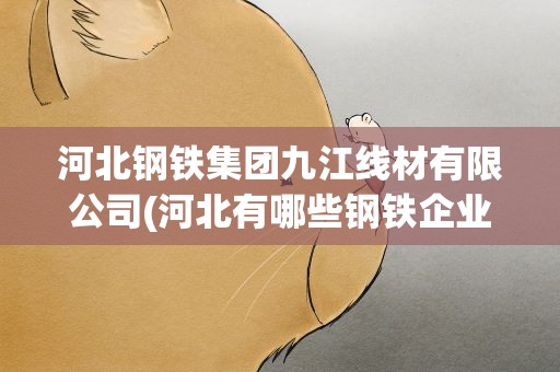 河北钢铁集团九江线材有限公司(河北有哪些钢铁企业)