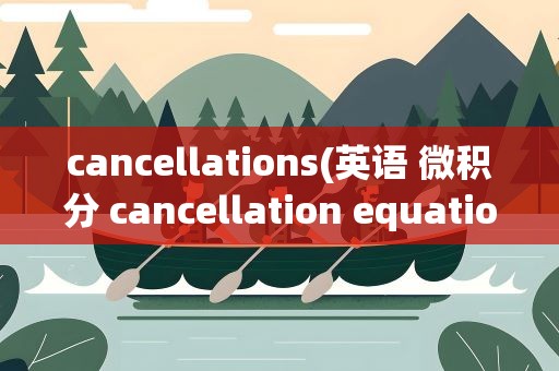 cancellations(英语 微积分 cancellation equations是什么意思)