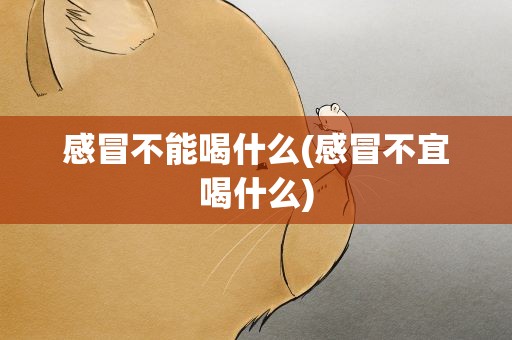 感冒不能喝什么(感冒不宜喝什么)