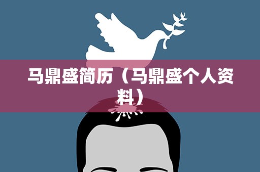 马鼎盛简历（马鼎盛个人资料）