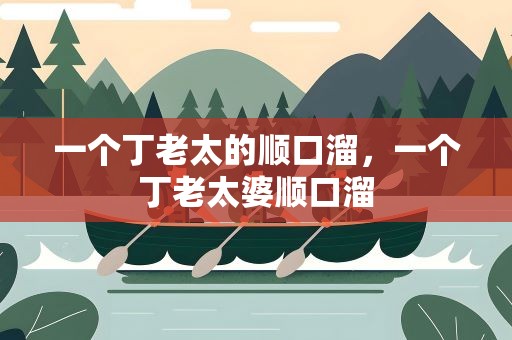 一个丁老太的顺口溜，一个丁老太婆顺口溜