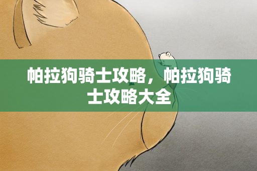 帕拉狗骑士攻略，帕拉狗骑士攻略大全