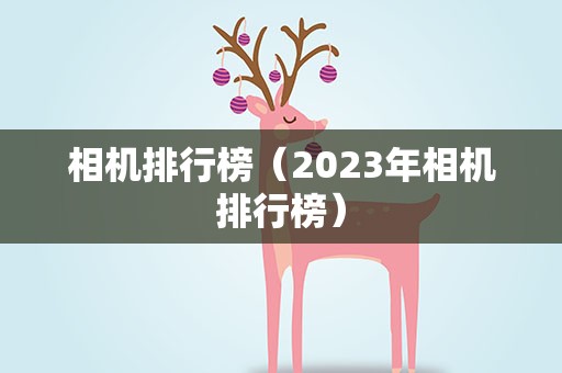 相机排行榜（2023年相机排行榜）
