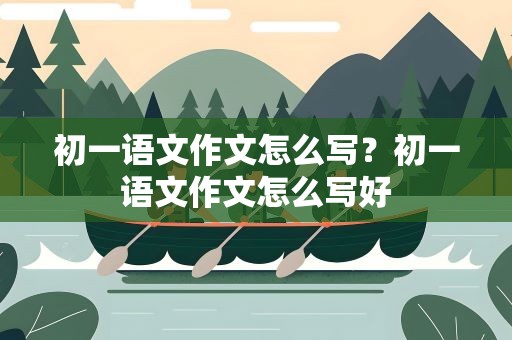 初一语文作文怎么写？初一语文作文怎么写好