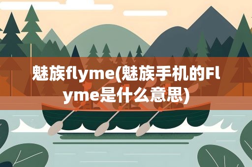 魅族flyme(魅族手机的Flyme是什么意思)