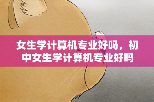 女生学计算机专业好吗，初中女生学计算机专业好吗