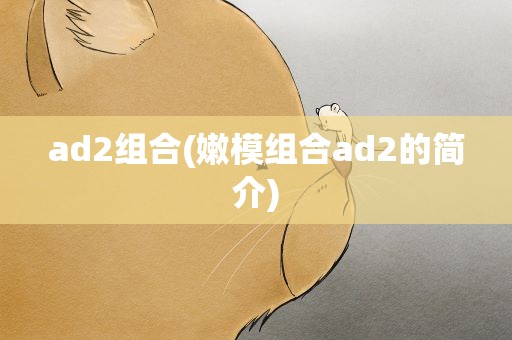 ad2组合(嫩模组合ad2的简介)