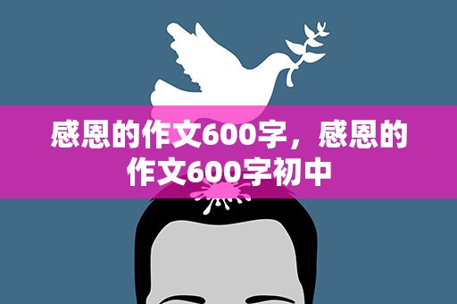感恩的作文600字，感恩的作文600字初中