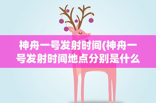 神舟一号发射时间(神舟一号发射时间地点分别是什么)
