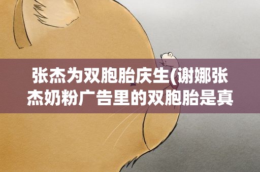 张杰为双胞胎庆生(谢娜张杰奶粉广告里的双胞胎是真的吗)