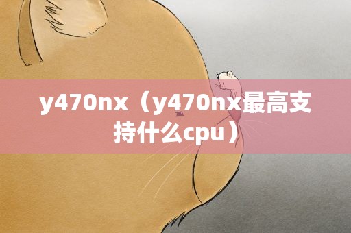 y470nx（y470nx最高支持什么cpu）