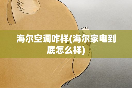 海尔空调咋样(海尔家电到底怎么样)