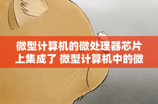 微型计算机的微处理器芯片上集成了 微型计算机中的微处理器芯片集成了