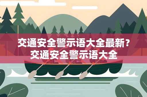 交通安全警示语大全最新？交通安全警示语大全