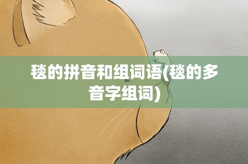 毯的拼音和组词语(毯的多音字组词)