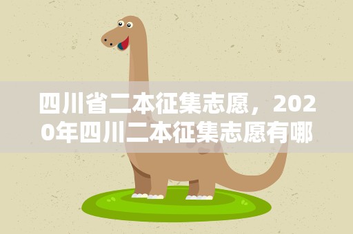 四川省二本征集志愿，2020年四川二本征集志愿有哪些院校