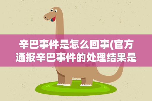 辛巴事件是怎么回事(官方通报辛巴事件的处理结果是怎么样的)