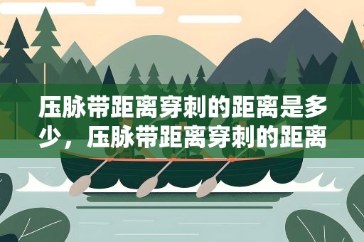 压脉带距离穿刺的距离是多少，压脉带距离穿刺的距离是多少图片