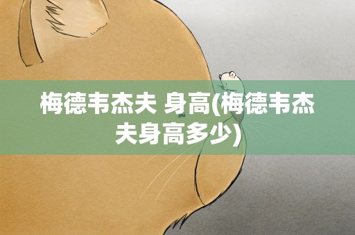 梅德韦杰夫 身高(梅德韦杰夫身高多少)