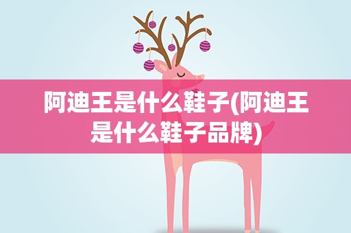 阿迪王是什么鞋子(阿迪王是什么鞋子品牌)