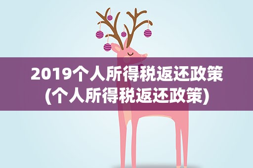 2019个人所得税返还政策(个人所得税返还政策)