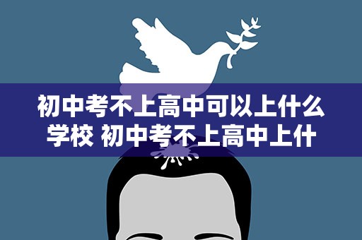 初中考不上高中可以上什么学校 初中考不上高中上什么学校女生