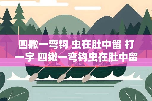 四撇一弯钩 虫在肚中留 打一字 四撇一弯钩虫在肚中留打一字