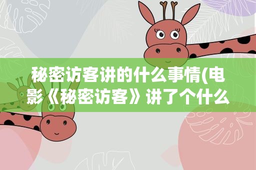 秘密访客讲的什么事情(电影《秘密访客》讲了个什么故事)