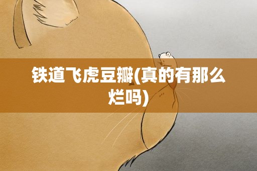 铁道飞虎豆瓣(真的有那么烂吗)