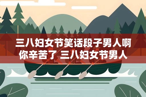 三八妇女节笑话段子男人啊你辛苦了 三八妇女节男人们辛苦了