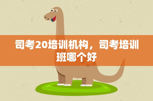 司考20培训机构，司考培训班哪个好