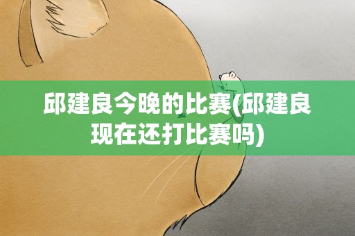 邱建良今晚的比赛(邱建良现在还打比赛吗)
