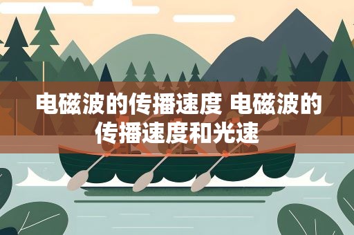 电磁波的传播速度 电磁波的传播速度和光速