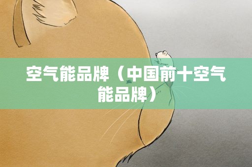 空气能品牌（中国前十空气能品牌）