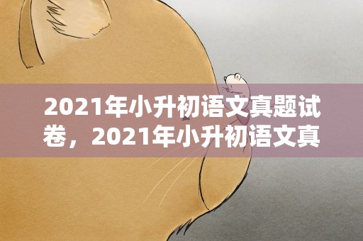 2021年小升初语文真题试卷，2021年小升初语文真题试卷作文
