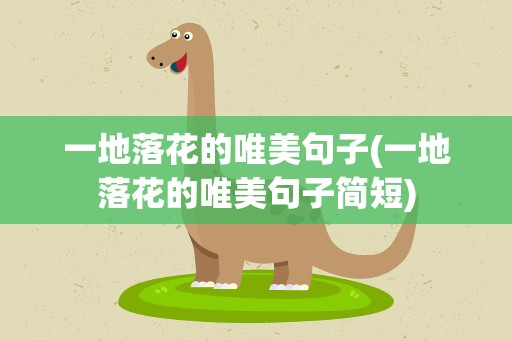 一地落花的唯美句子(一地落花的唯美句子简短)