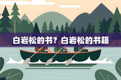 白岩松的书？白岩松的书籍