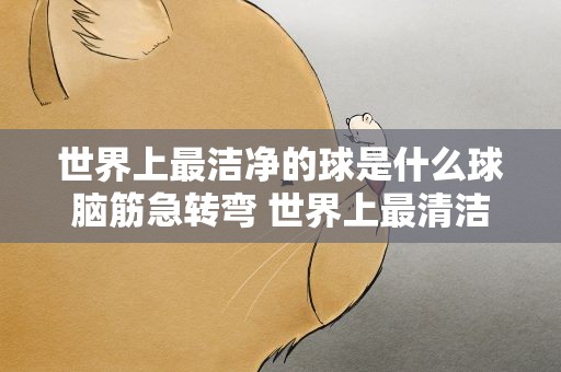 世界上最洁净的球是什么球脑筋急转弯 世界上最清洁的球是什么球脑筋急转弯