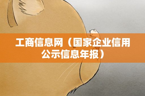 工商信息网（国家企业信用公示信息年报）