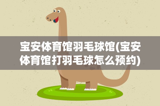 宝安体育馆羽毛球馆(宝安体育馆打羽毛球怎么预约)