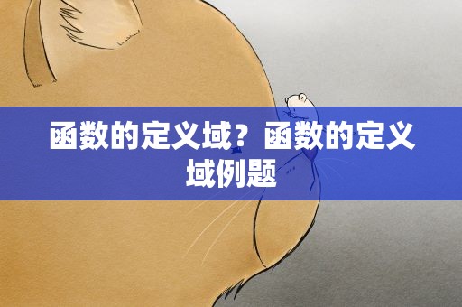 函数的定义域？函数的定义域例题