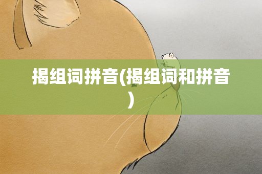 揭组词拼音(揭组词和拼音)