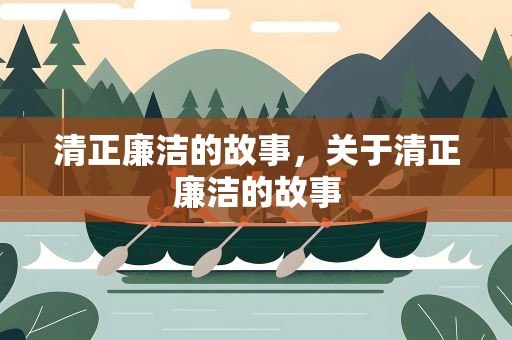 清正廉洁的故事，关于清正廉洁的故事