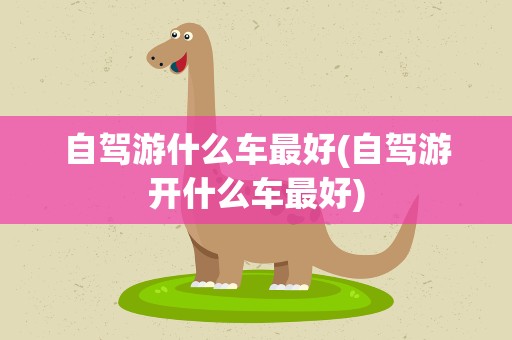 自驾游什么车最好(自驾游开什么车最好)